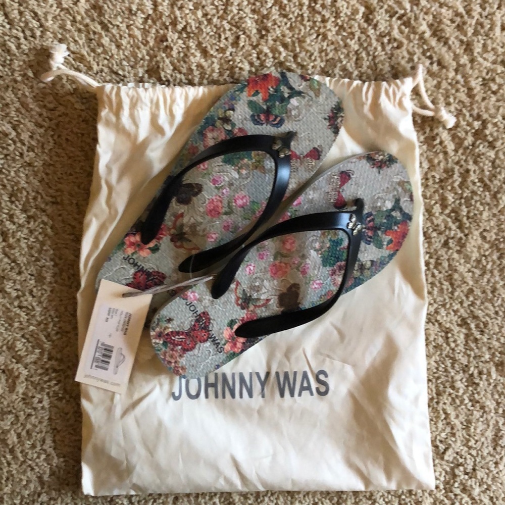 Johnny Was flip flops NWT